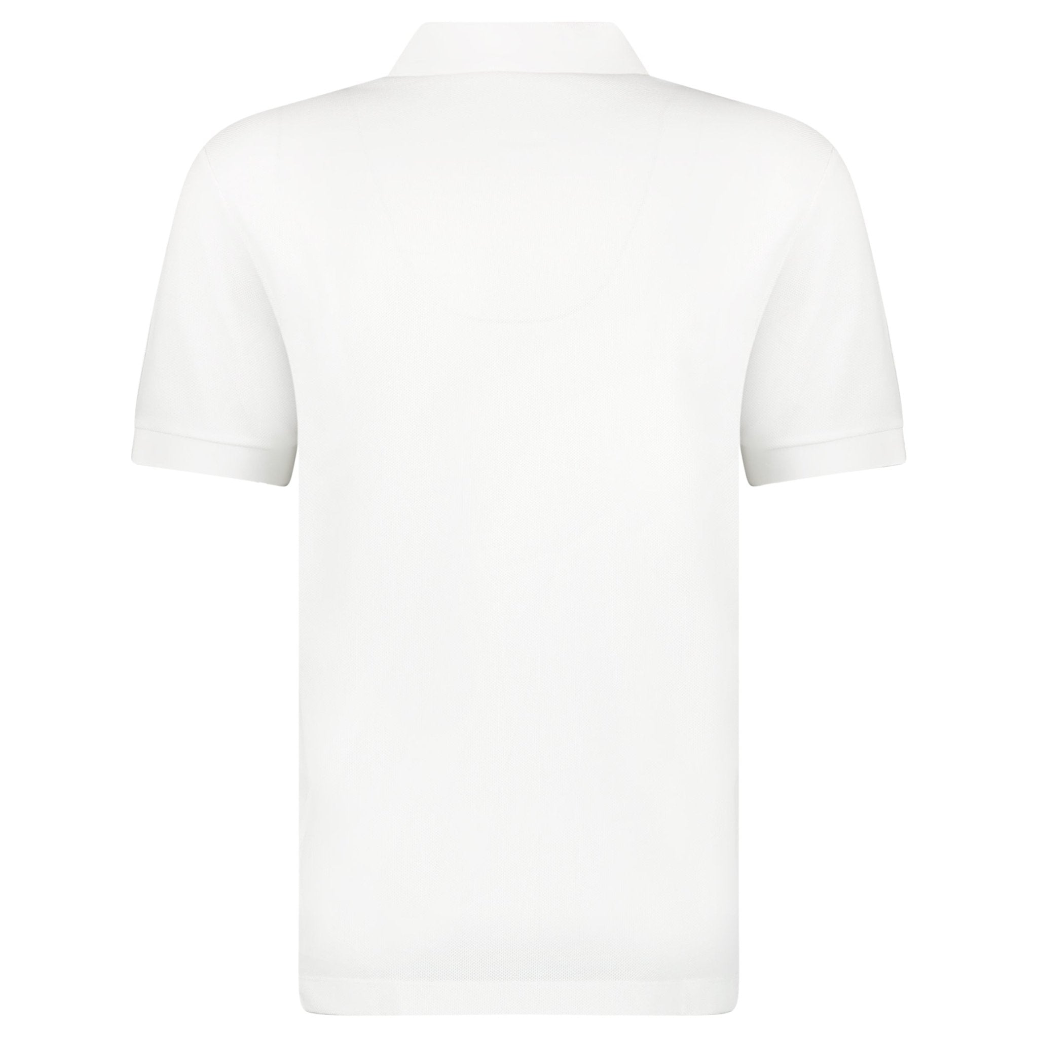 Burberry ‘Hartford’ Zip Check Polo White
