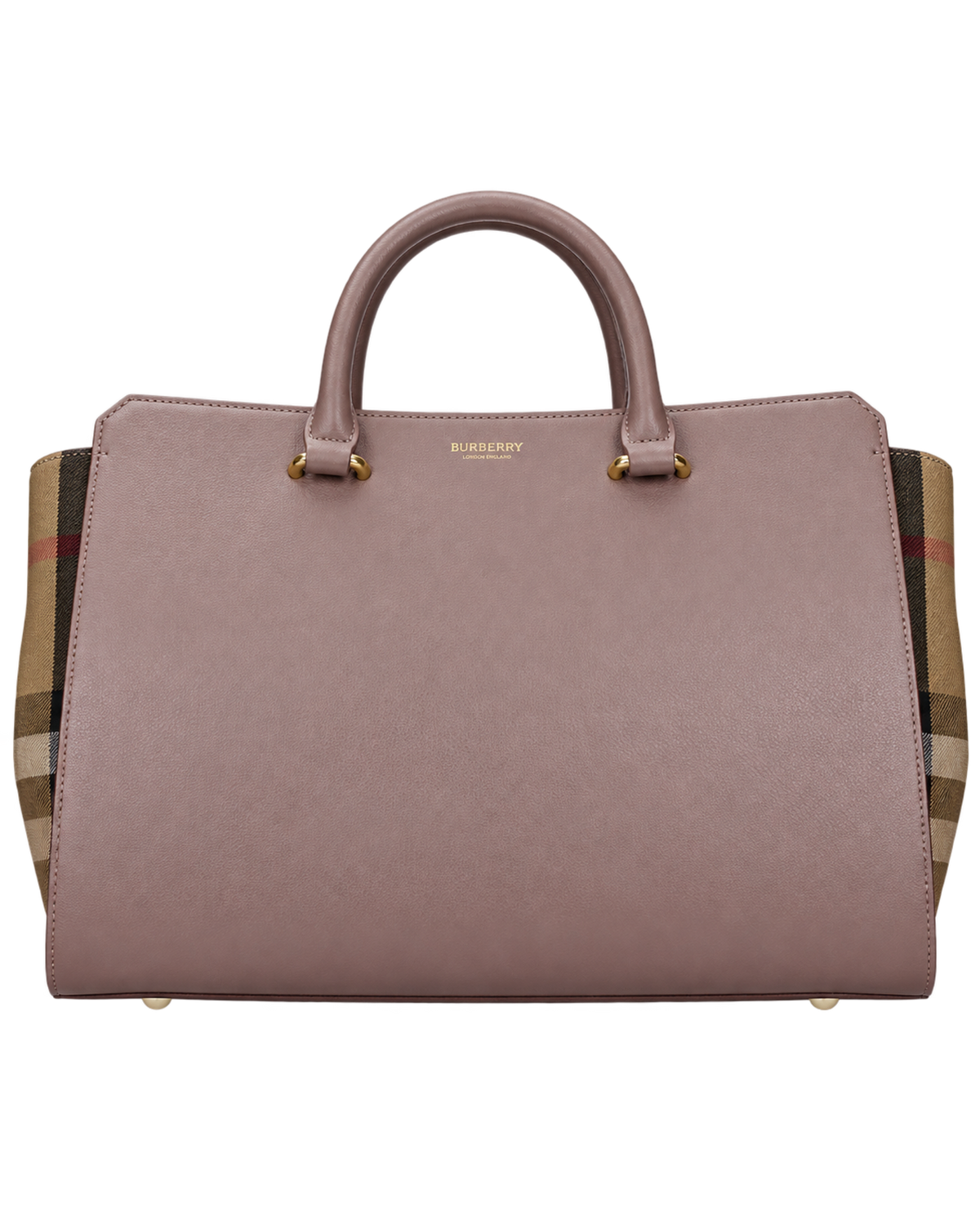 Burberry Leather Weekender Top Handle Shoulder Bag