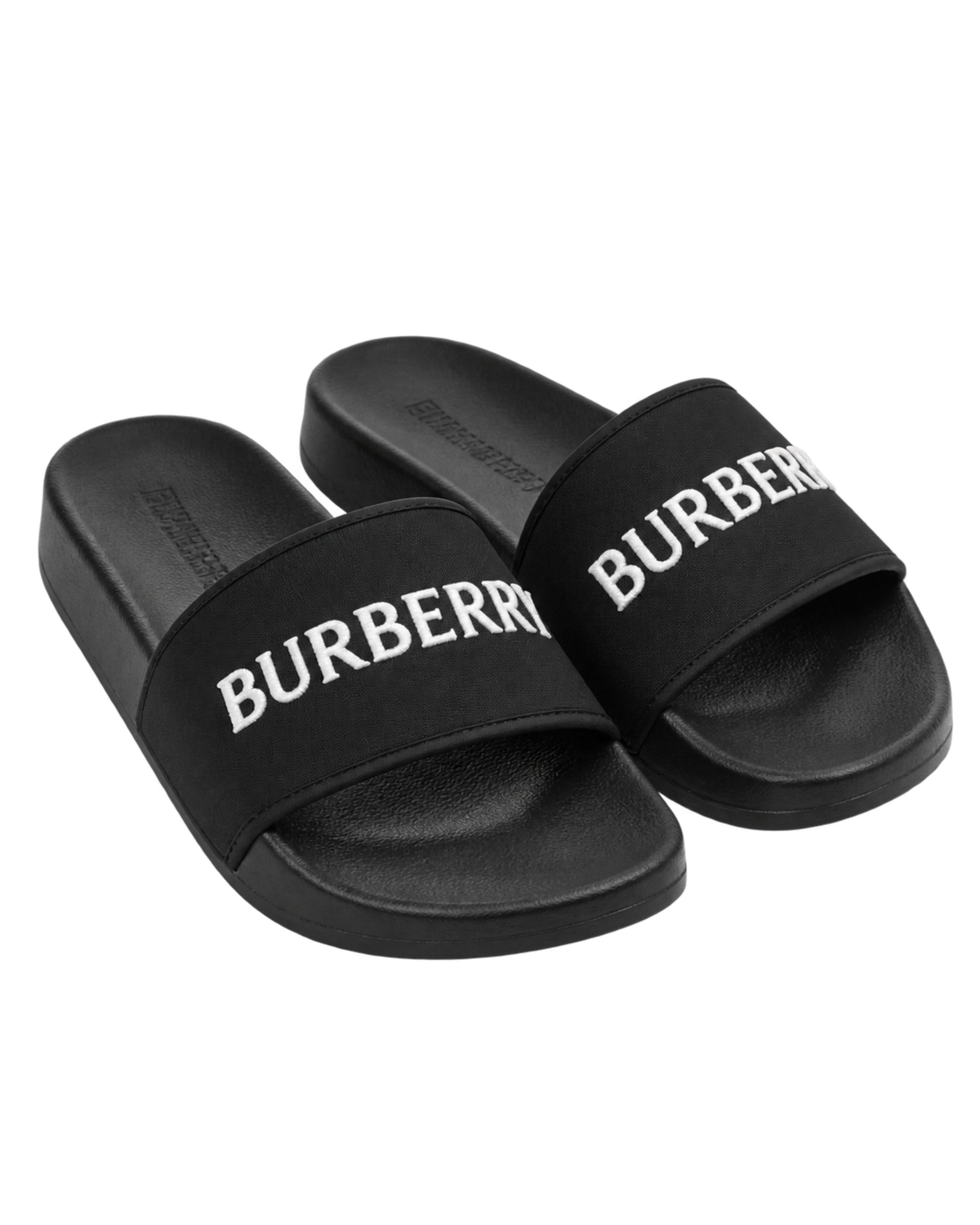 Burberry logo slides