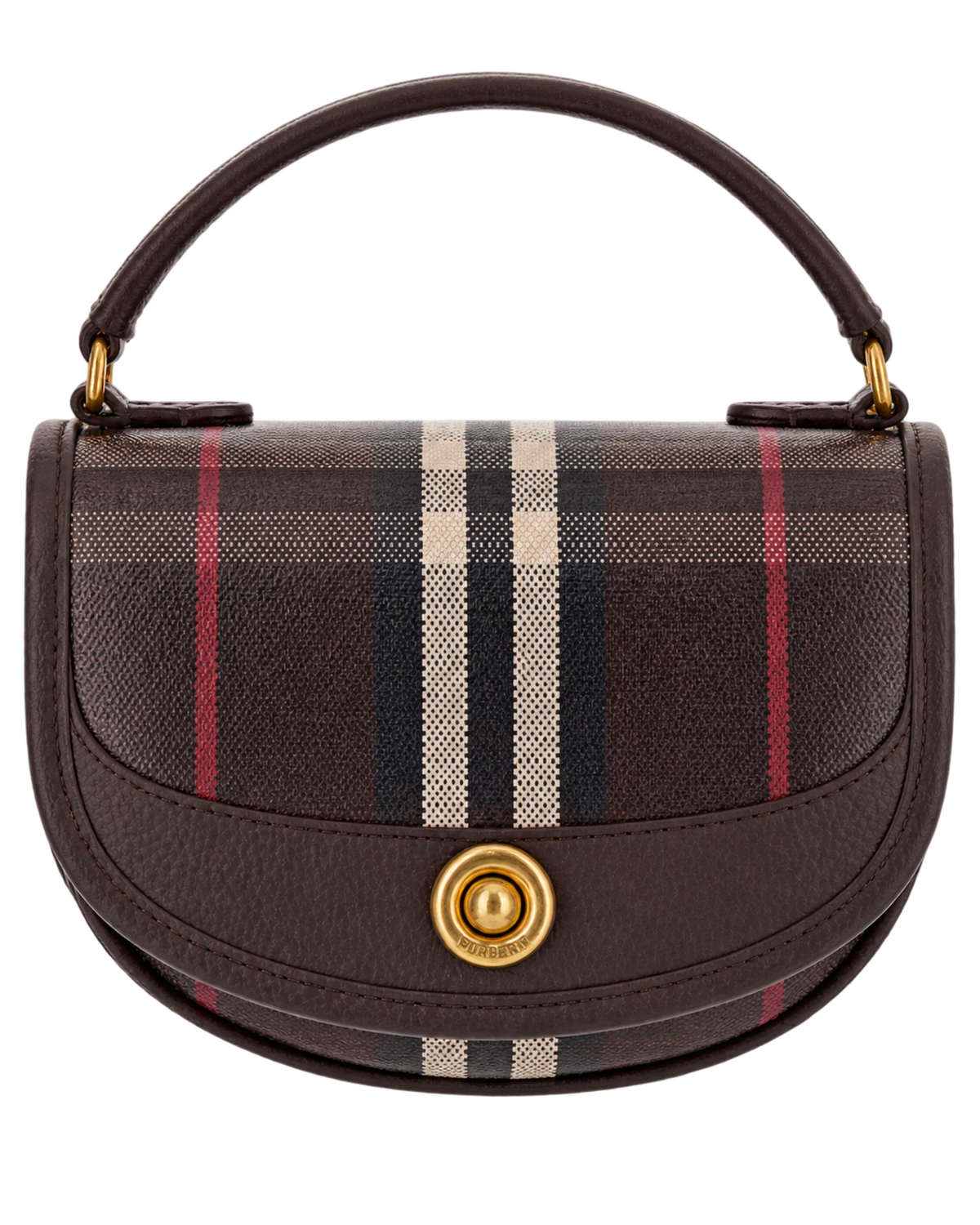 Burberry Mahogany Multicolor Highlands Mini Cross Body Bag