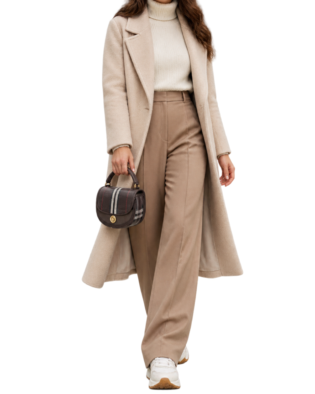 Burberry Mahogany Multicolor Highlands Mini Cross Body Bag