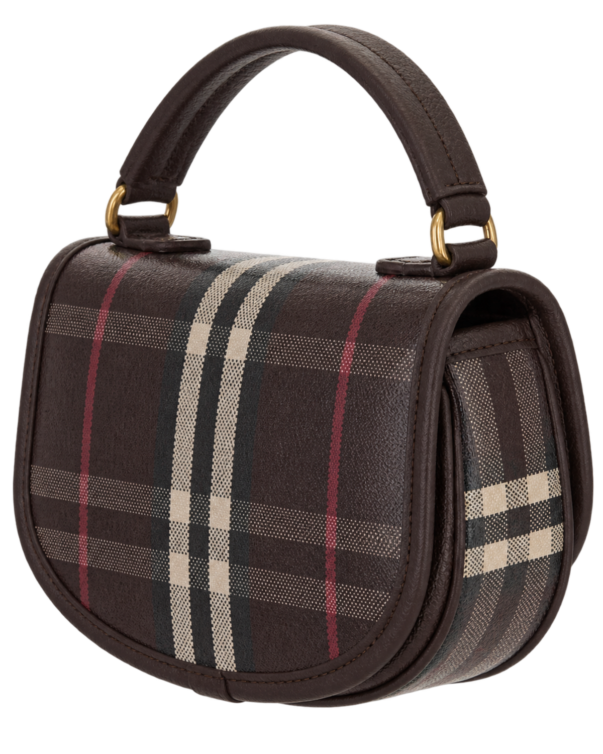 Burberry Mahogany Multicolor Highlands Mini Cross Body Bag