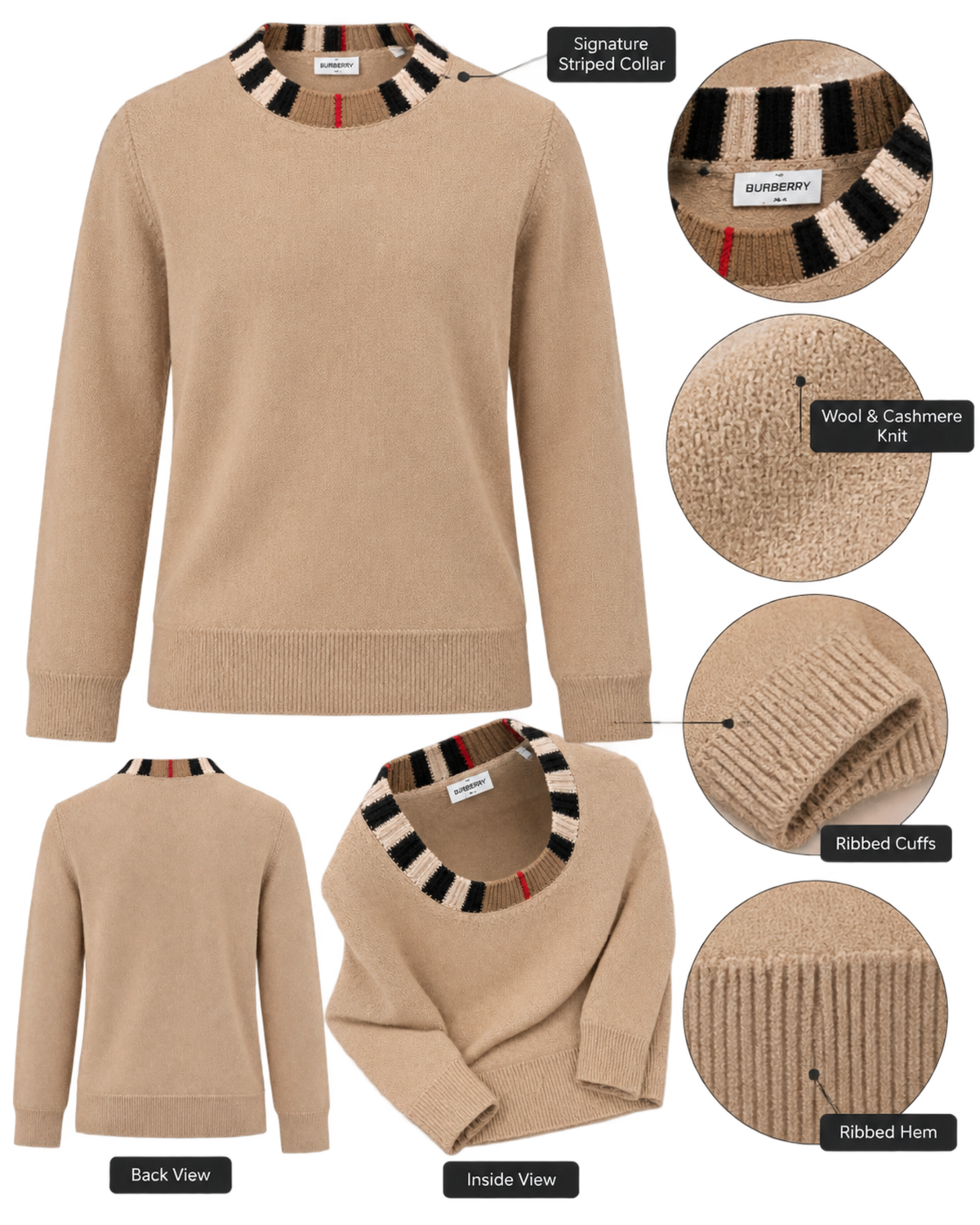 Burberry "Noland" Knitted Wool/Cashmere Jumper