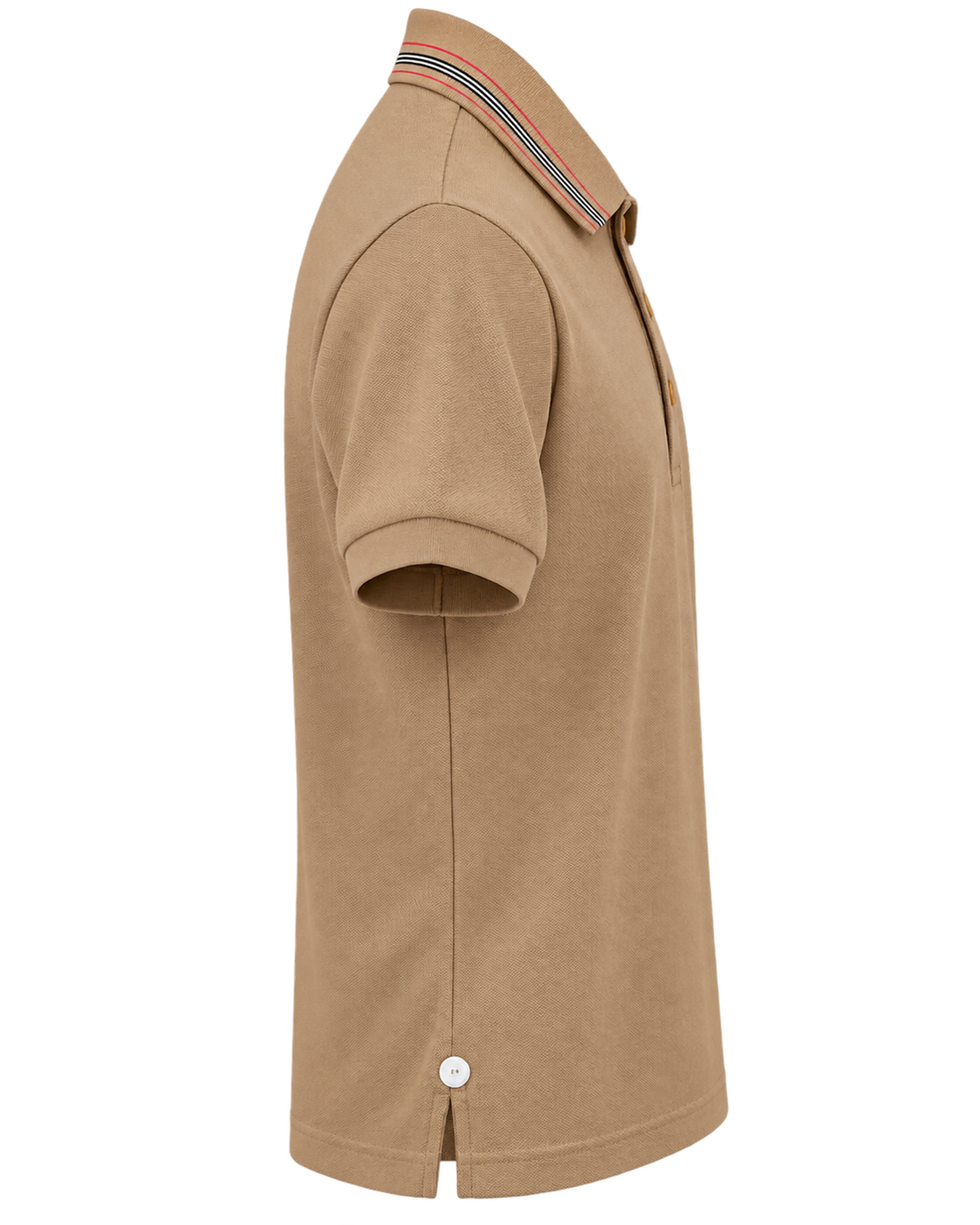 Burberry Pierson Cotton Polo Shirt In Soft Fawn