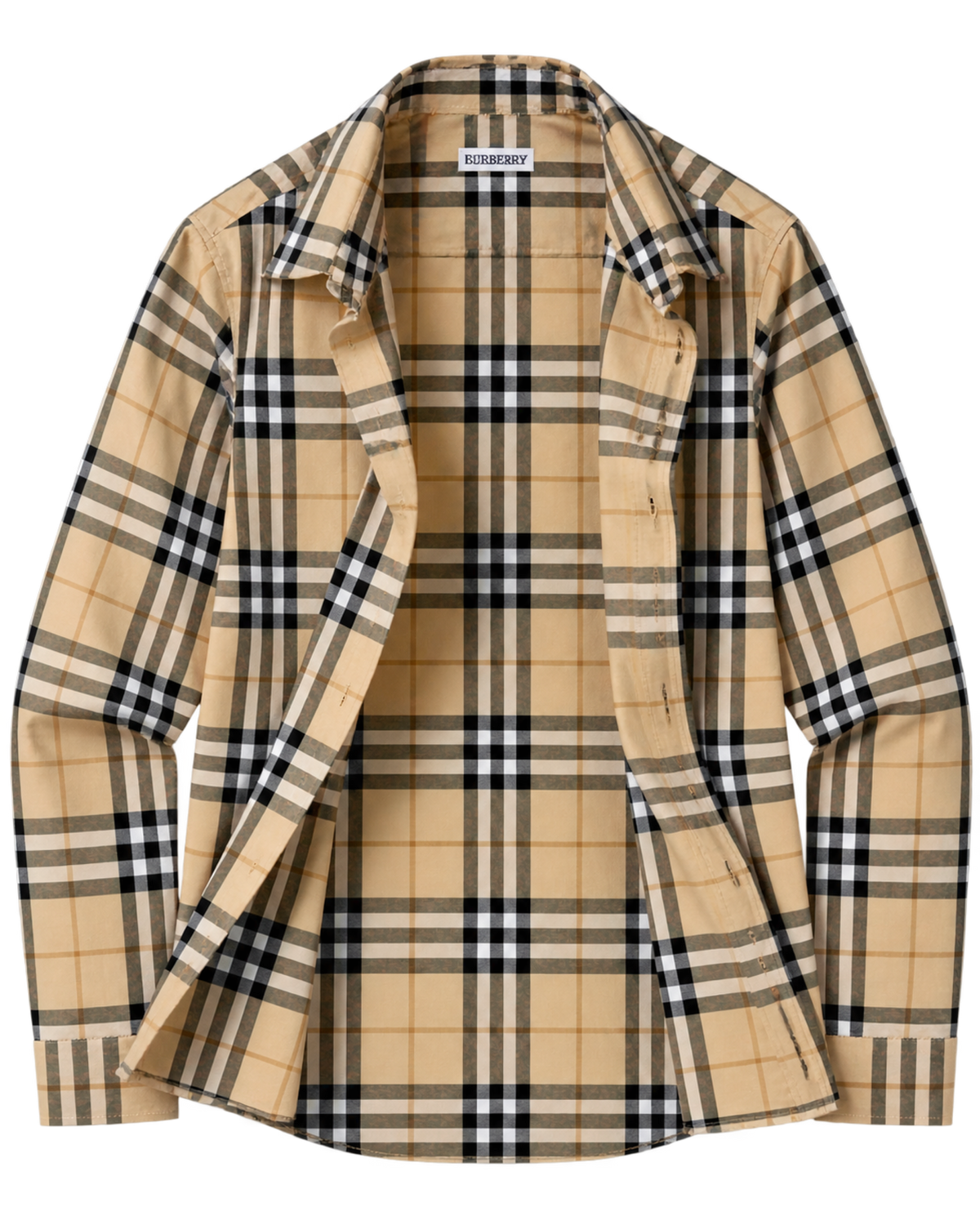 Burberry Slm Fit Check Cotton Shirt