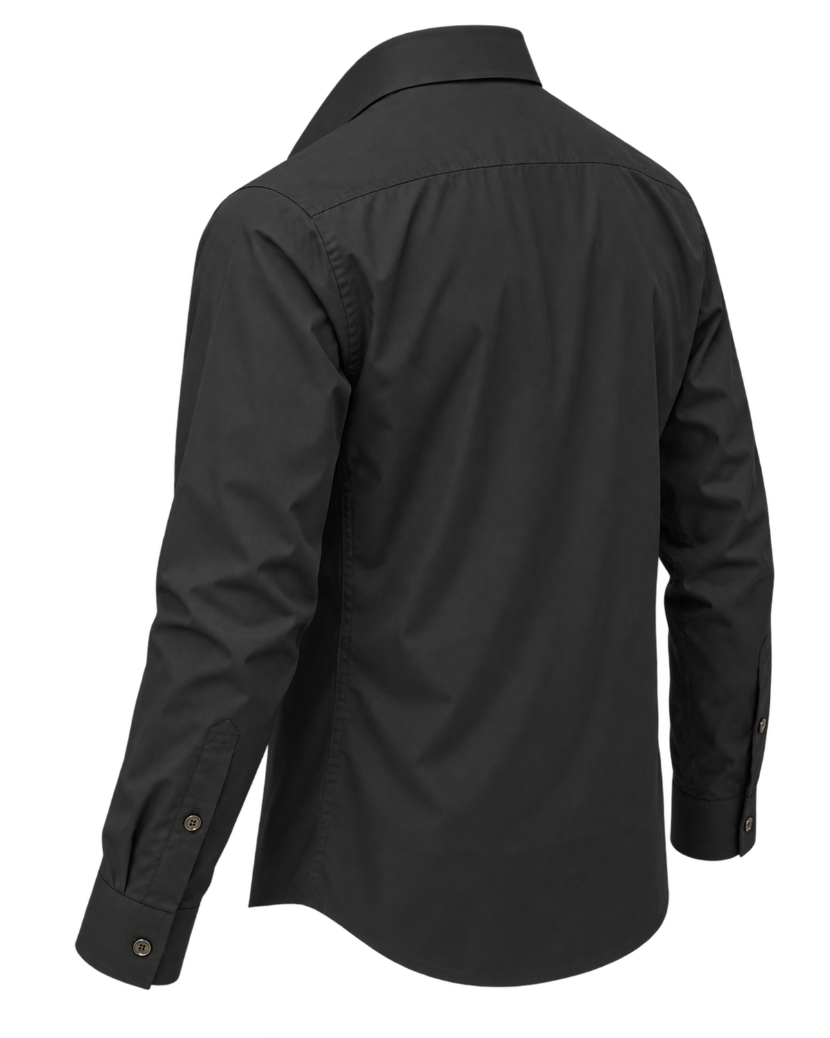 Burberry Solid Shirt In Black