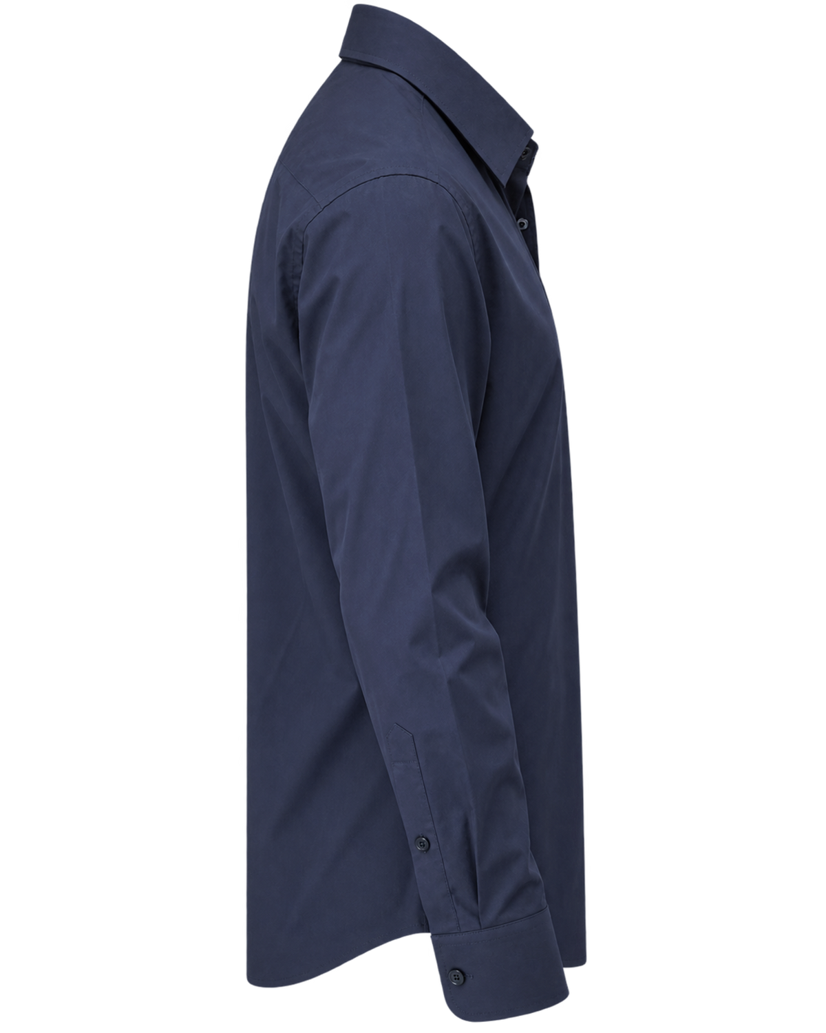 Burberry Solid Shirt In Navy