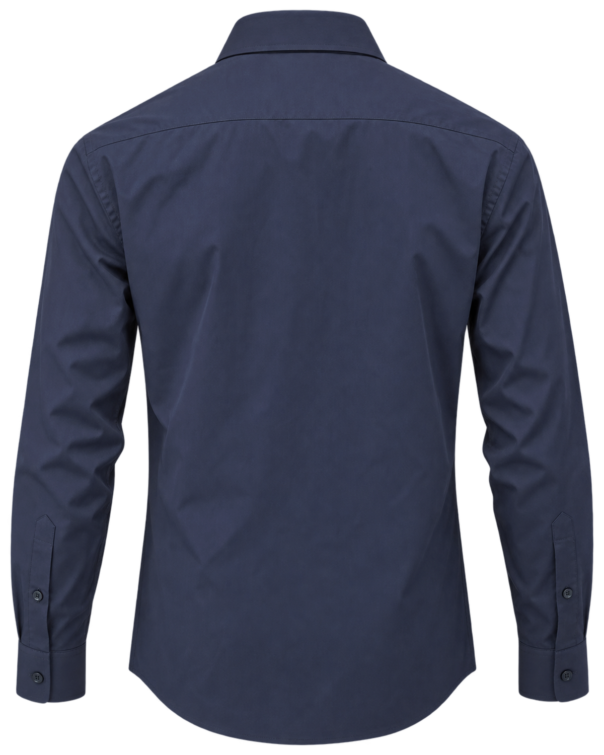 Burberry Solid Shirt In Navy