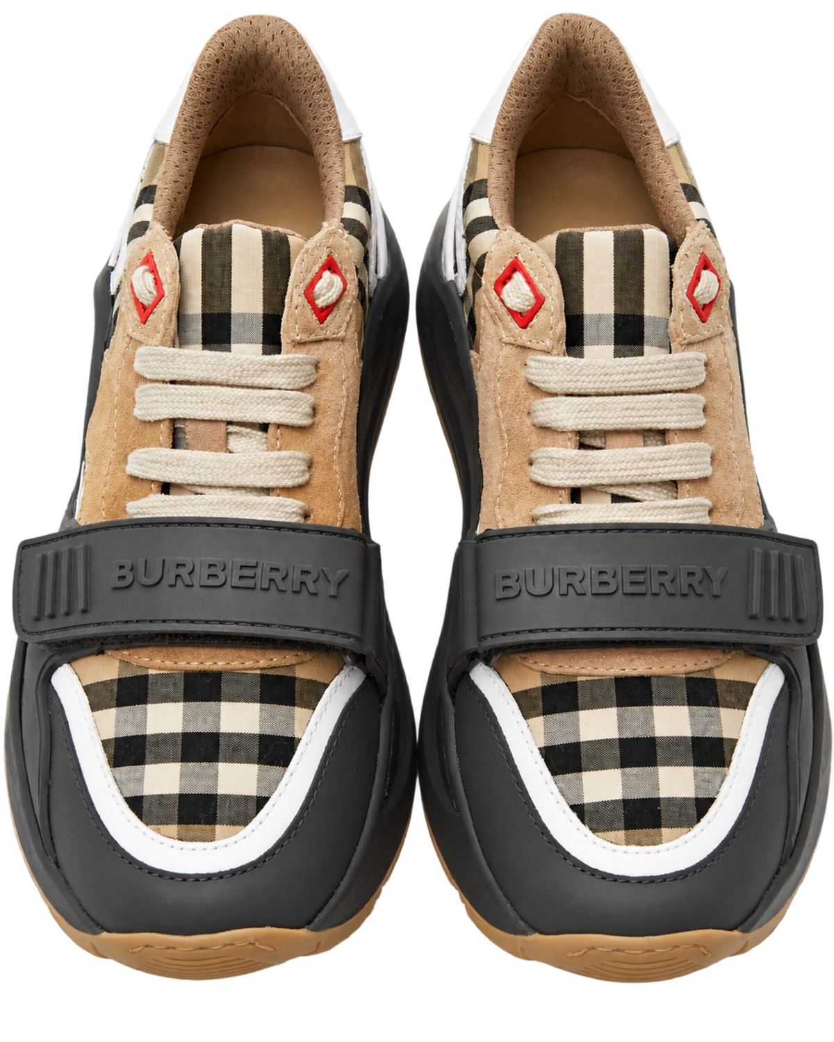 Burberry Tan & Grey Ramsey Sneaker