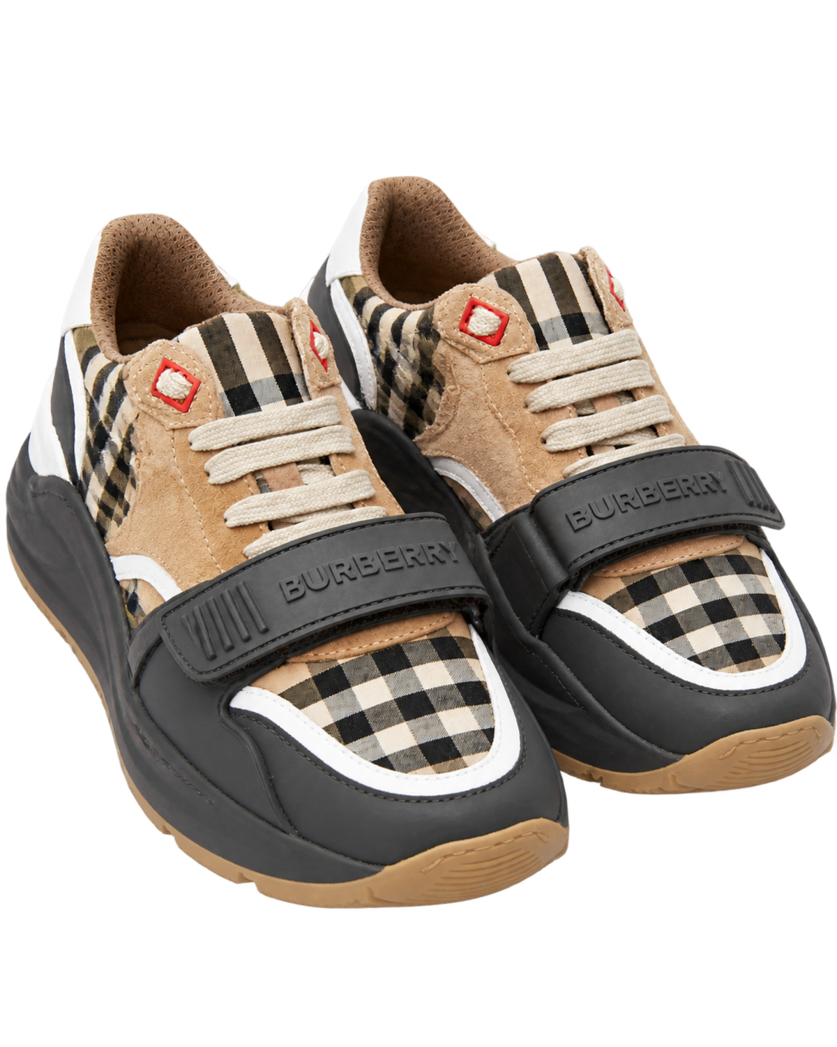 Burberry Tan & Grey Ramsey Sneaker