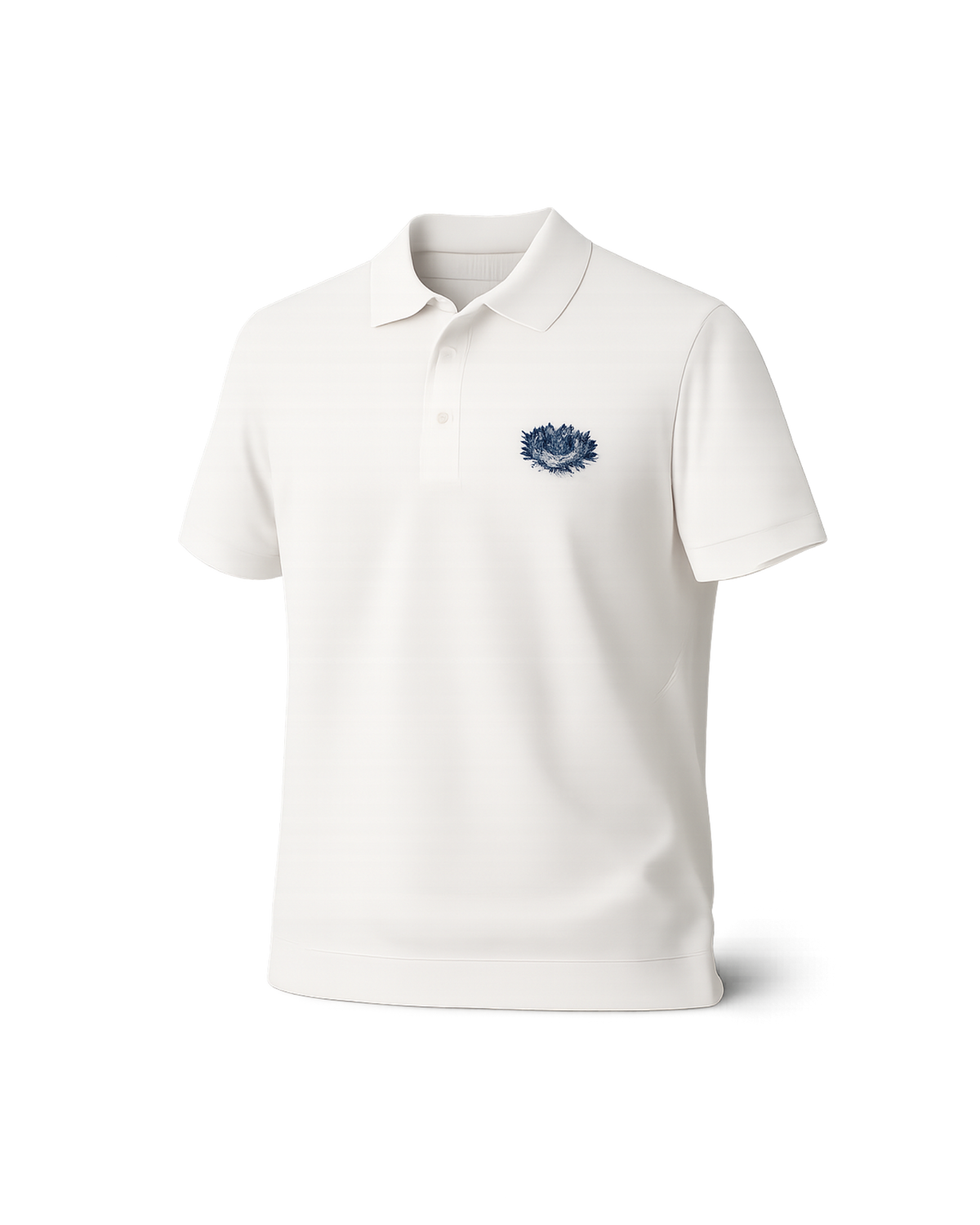 Burberry White cotton piqué polo shirt