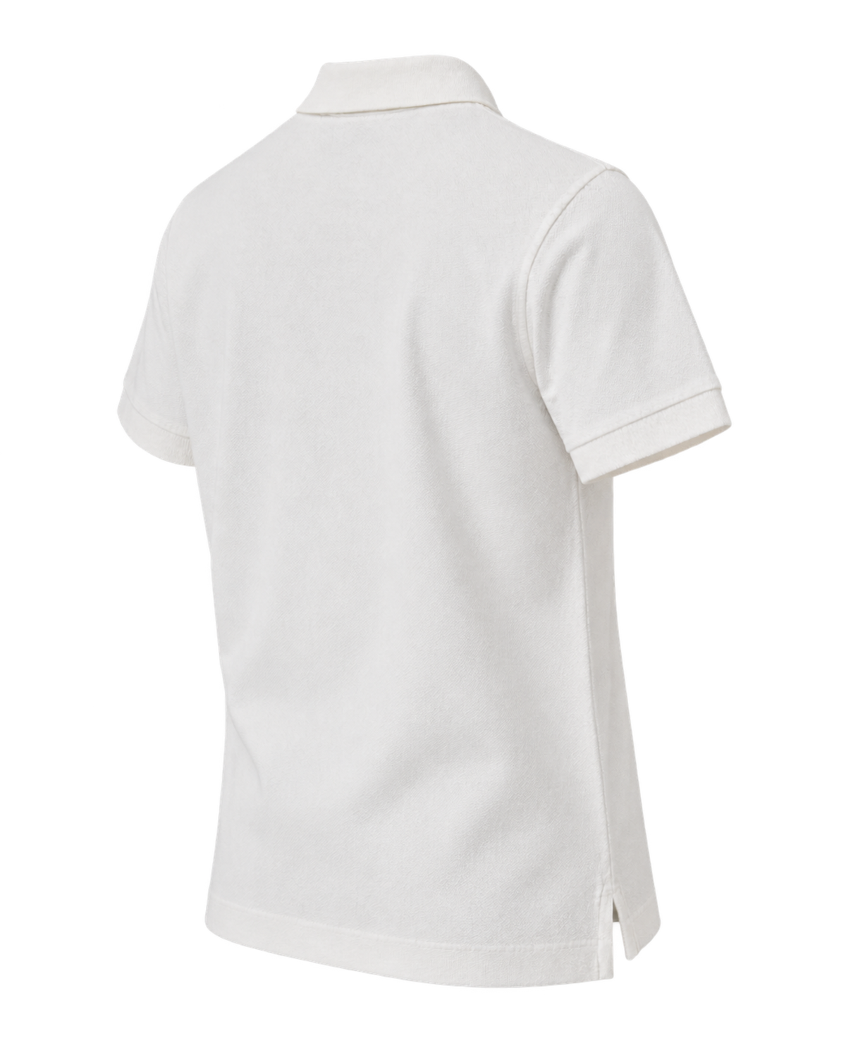 Burberry White cotton piqué polo shirt