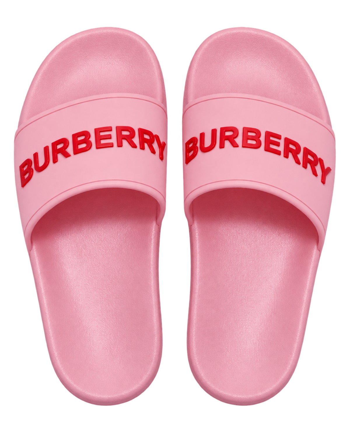 Burberry Women's Furley Logo Slide in Bubblegum Pink