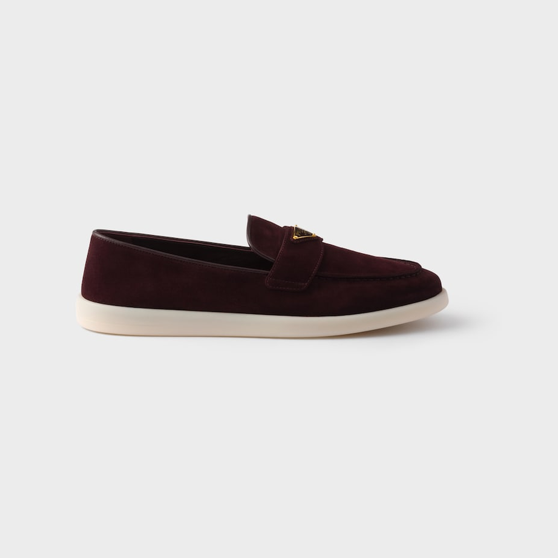Burgundy Suede leather loafers