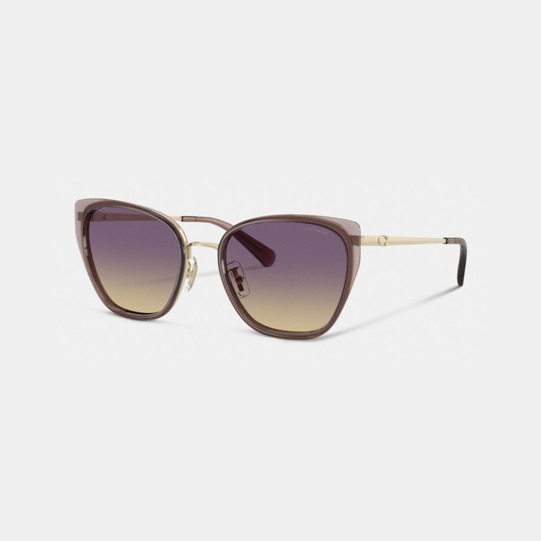 C Hardware Metal Square Sunglasses