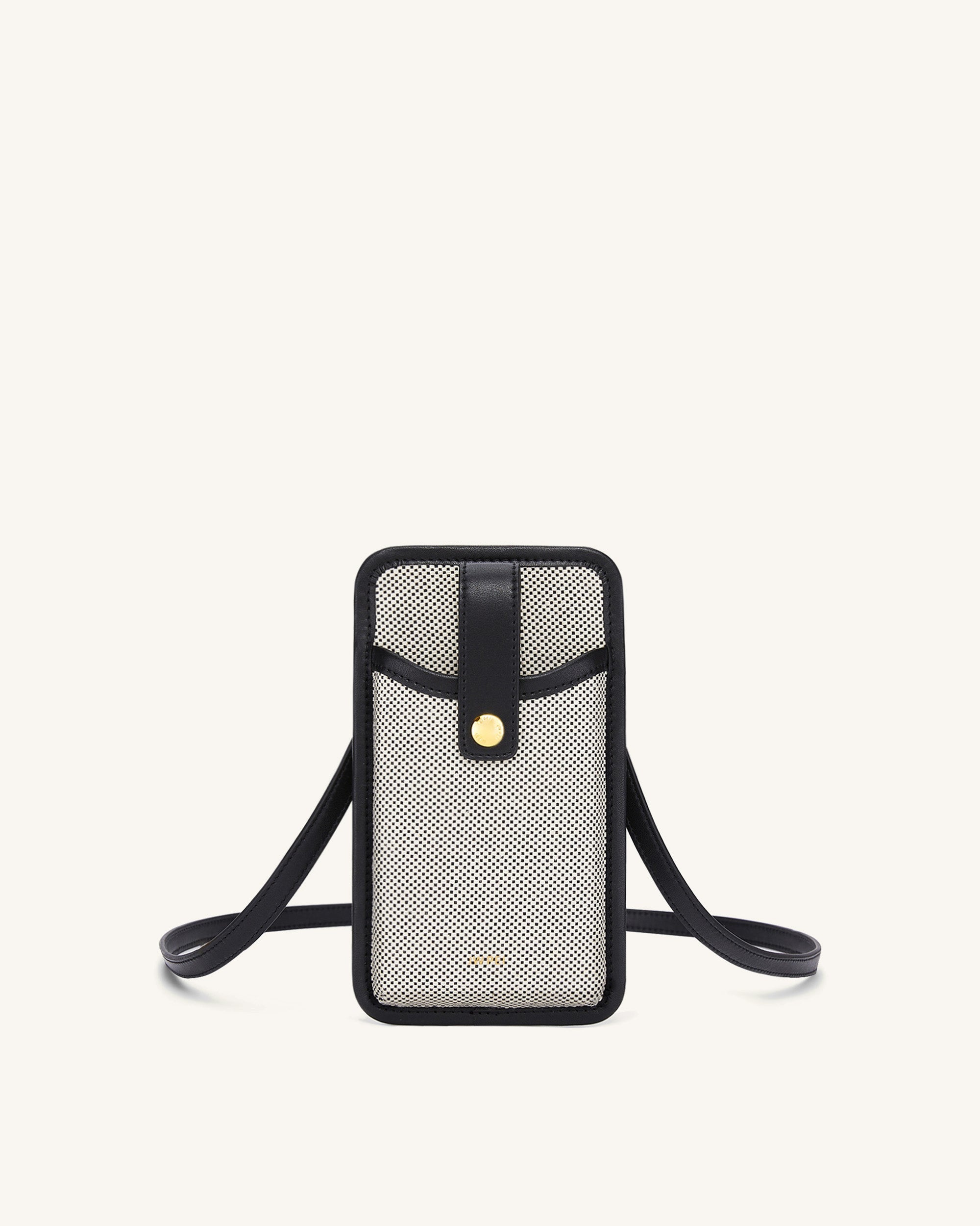 Aylin Canvas Phone Bag - Brown