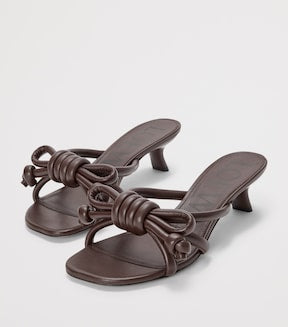 Leather Flamenco Knot Mules