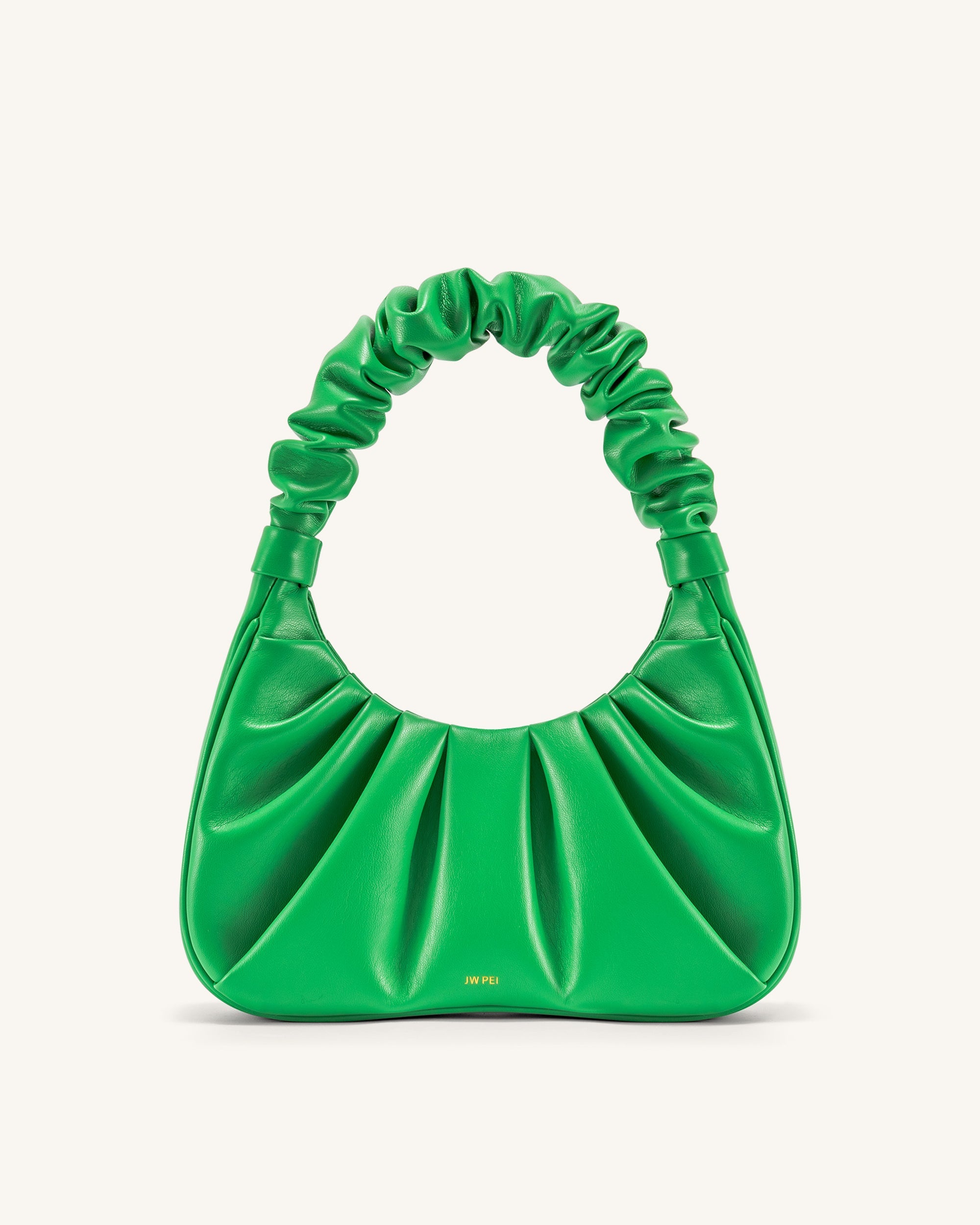 Gabbi Ruched Hobo Handbag - Ivory