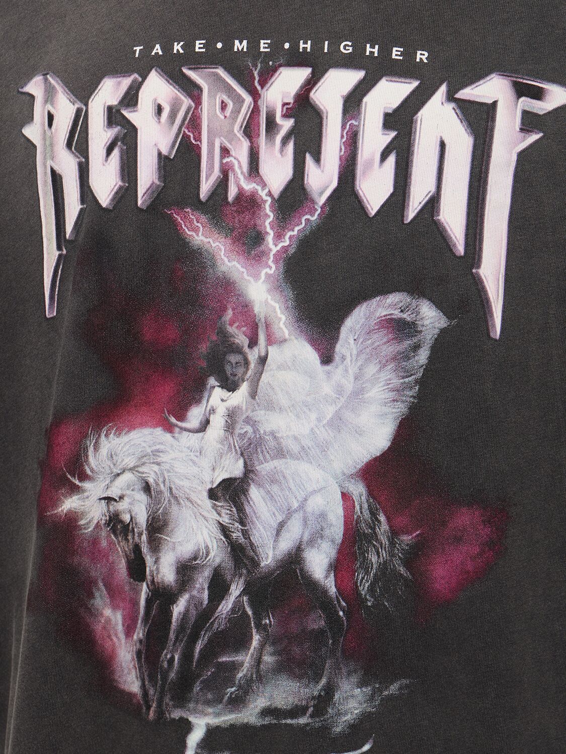 Represent Represent Take Me Higher printed cotton t-shirt - T-Shirts | Shop From The Mirage