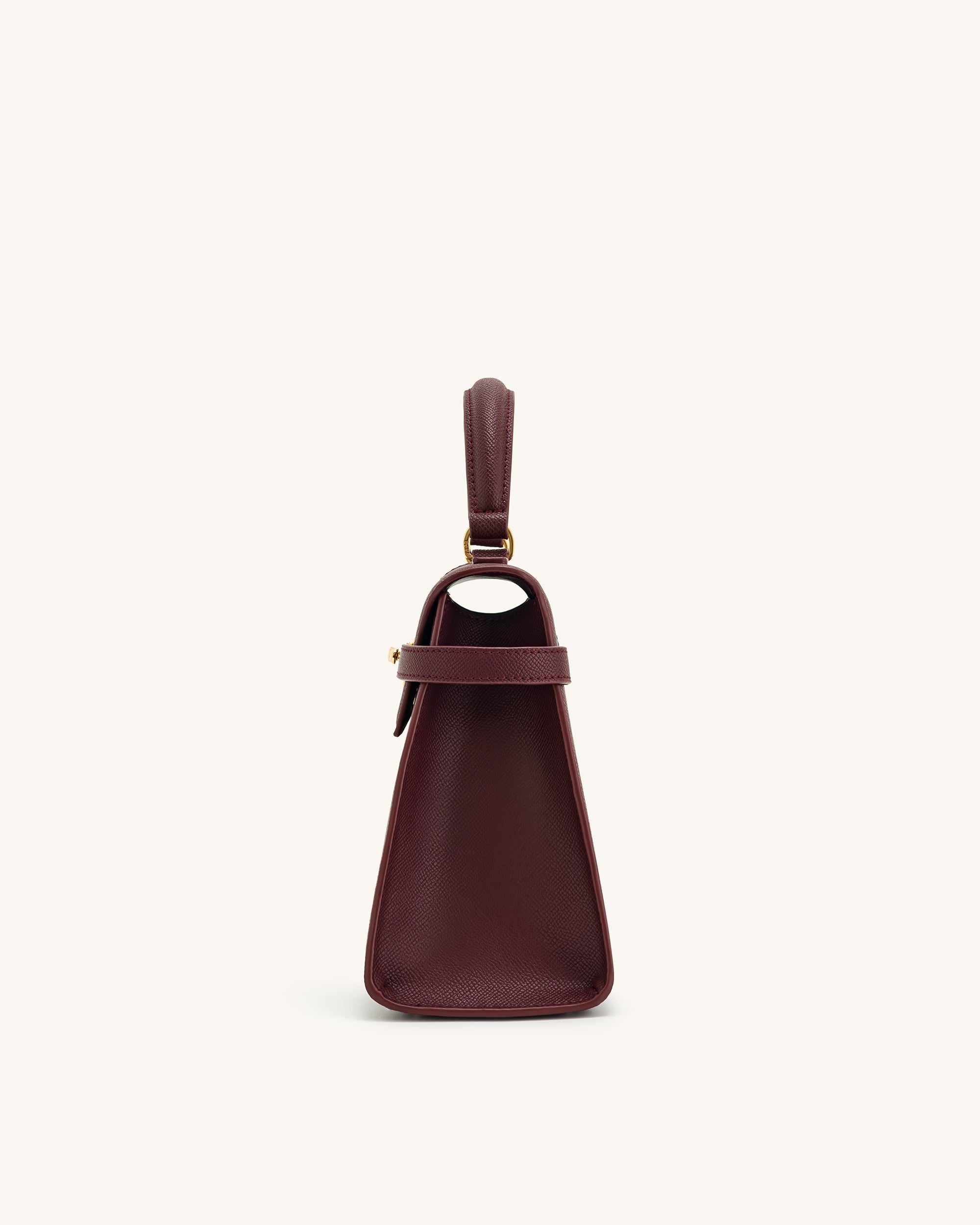 Elise Large Top Handle Bag - Brown Canvas