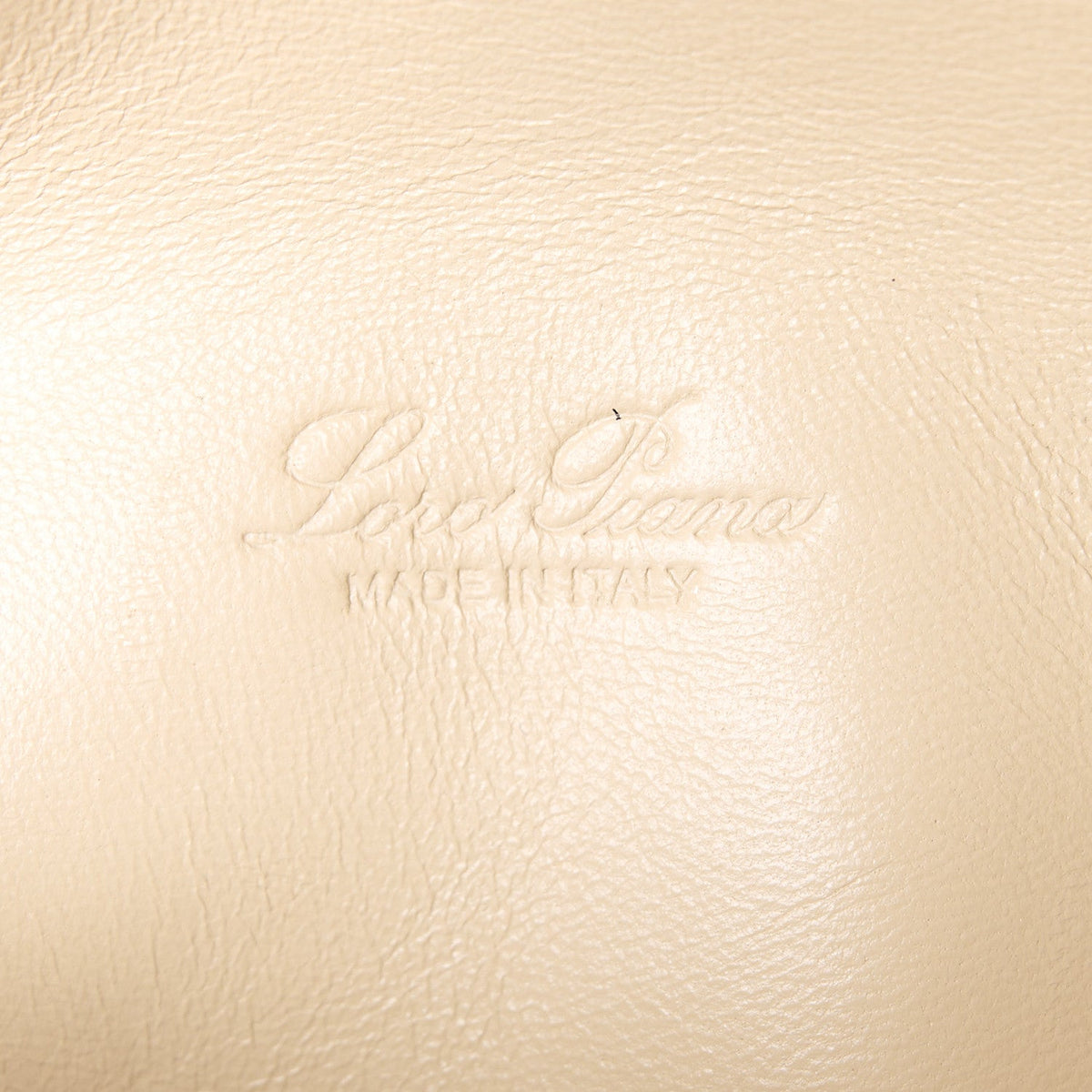 Loro Piana Ostrich L19 Extra Pocket Pouch Beige