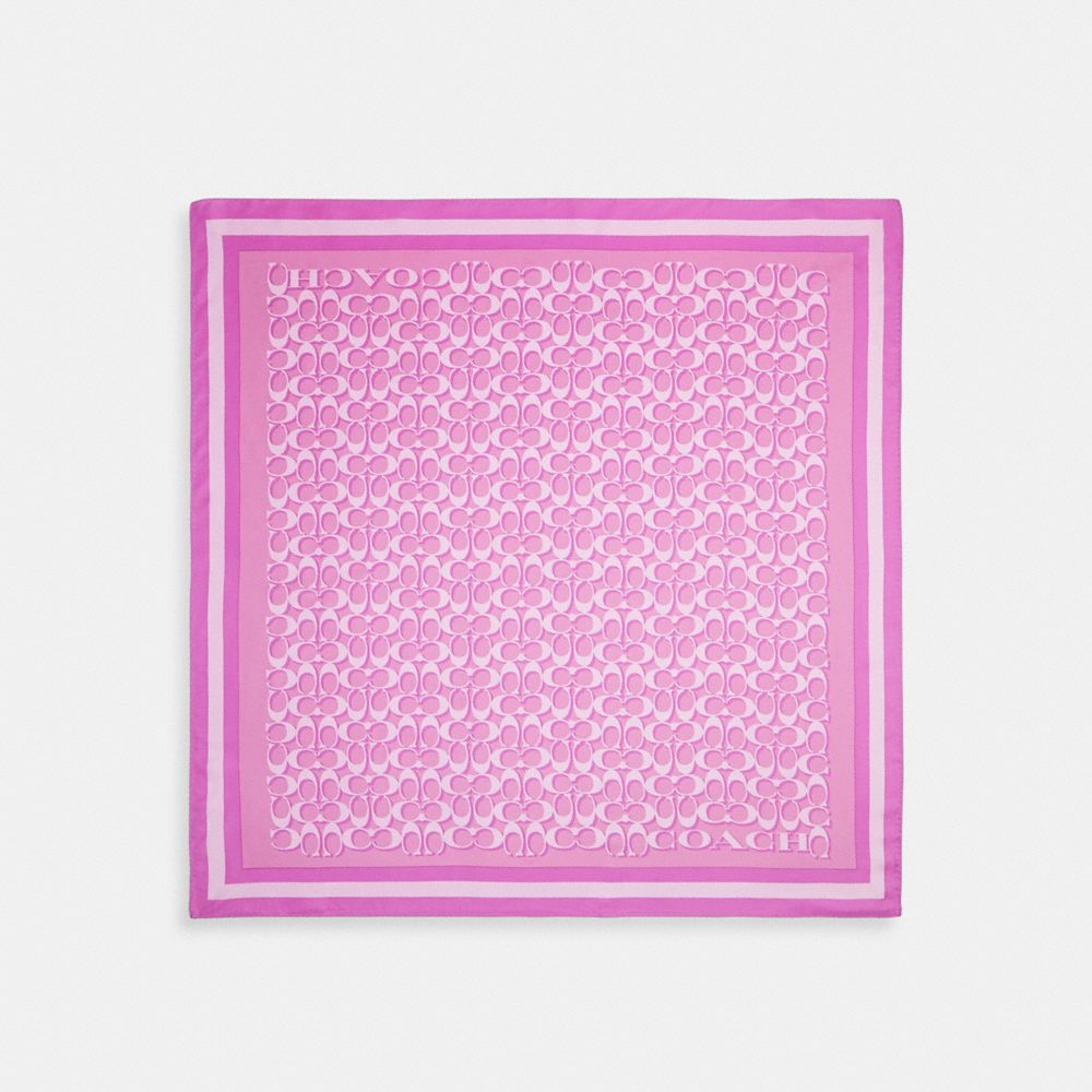 Signature Print Silk Square Scarf