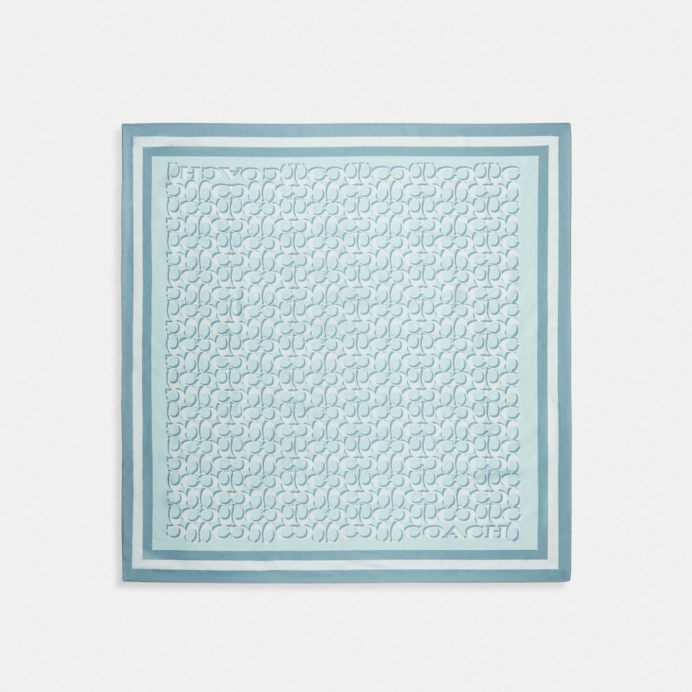 Signature Print Silk Square Scarf