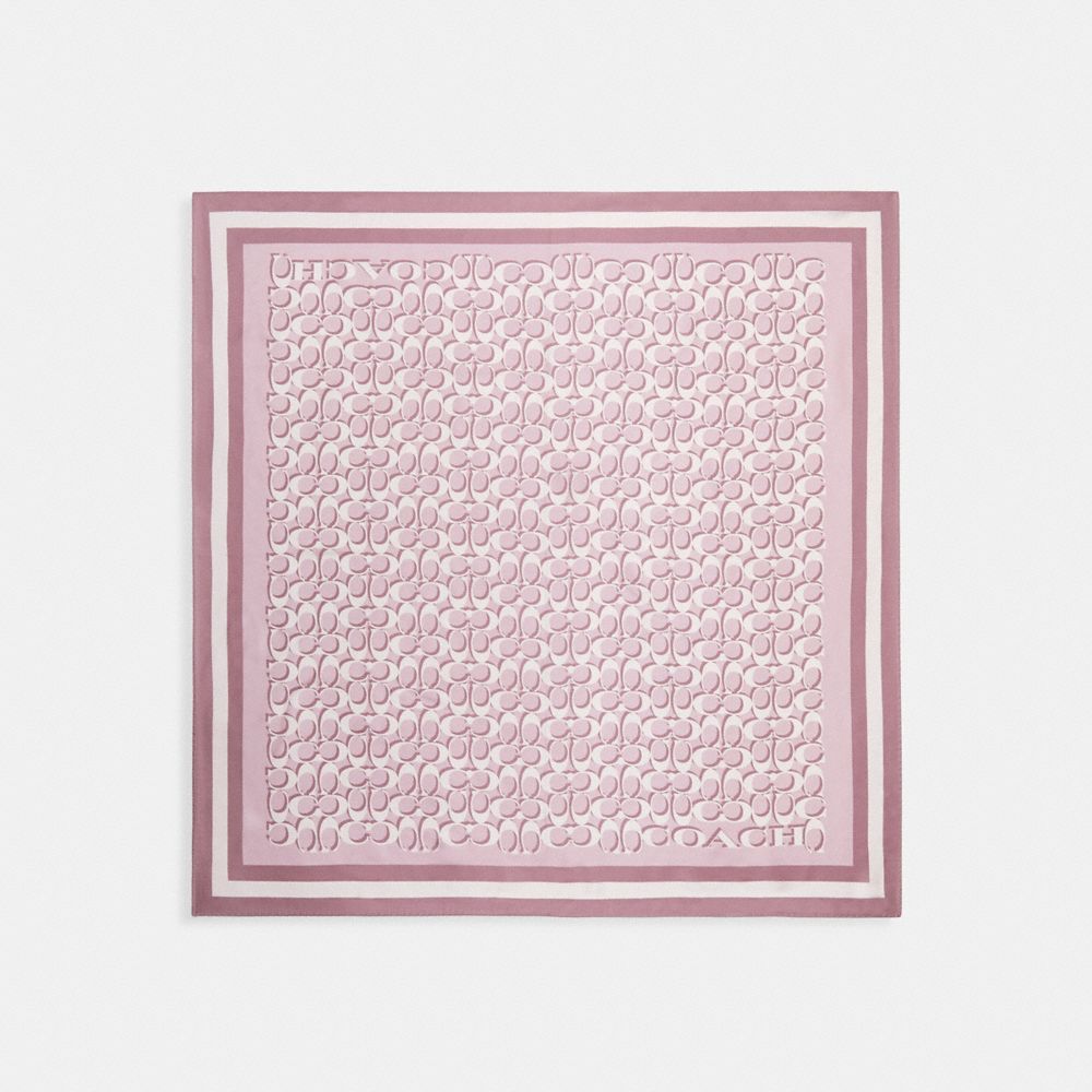 Signature Print Silk Square Scarf