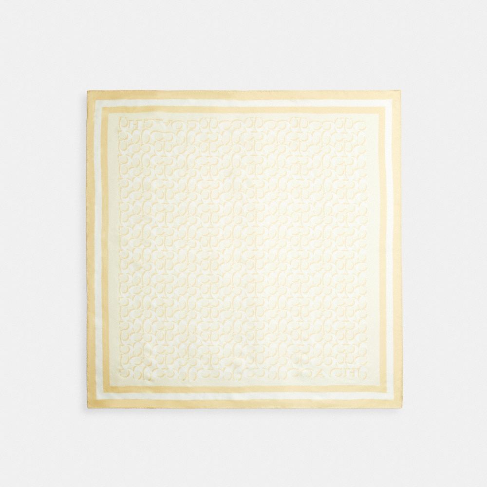 Signature Print Silk Square Scarf