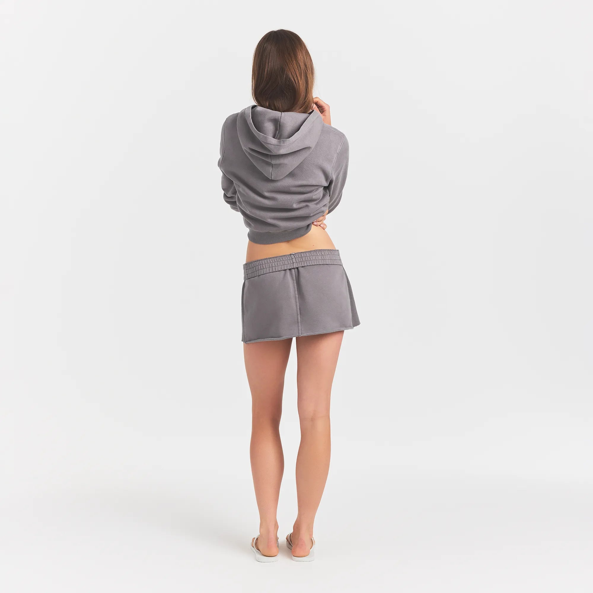 Boyfriend Fleece Mini Skirt