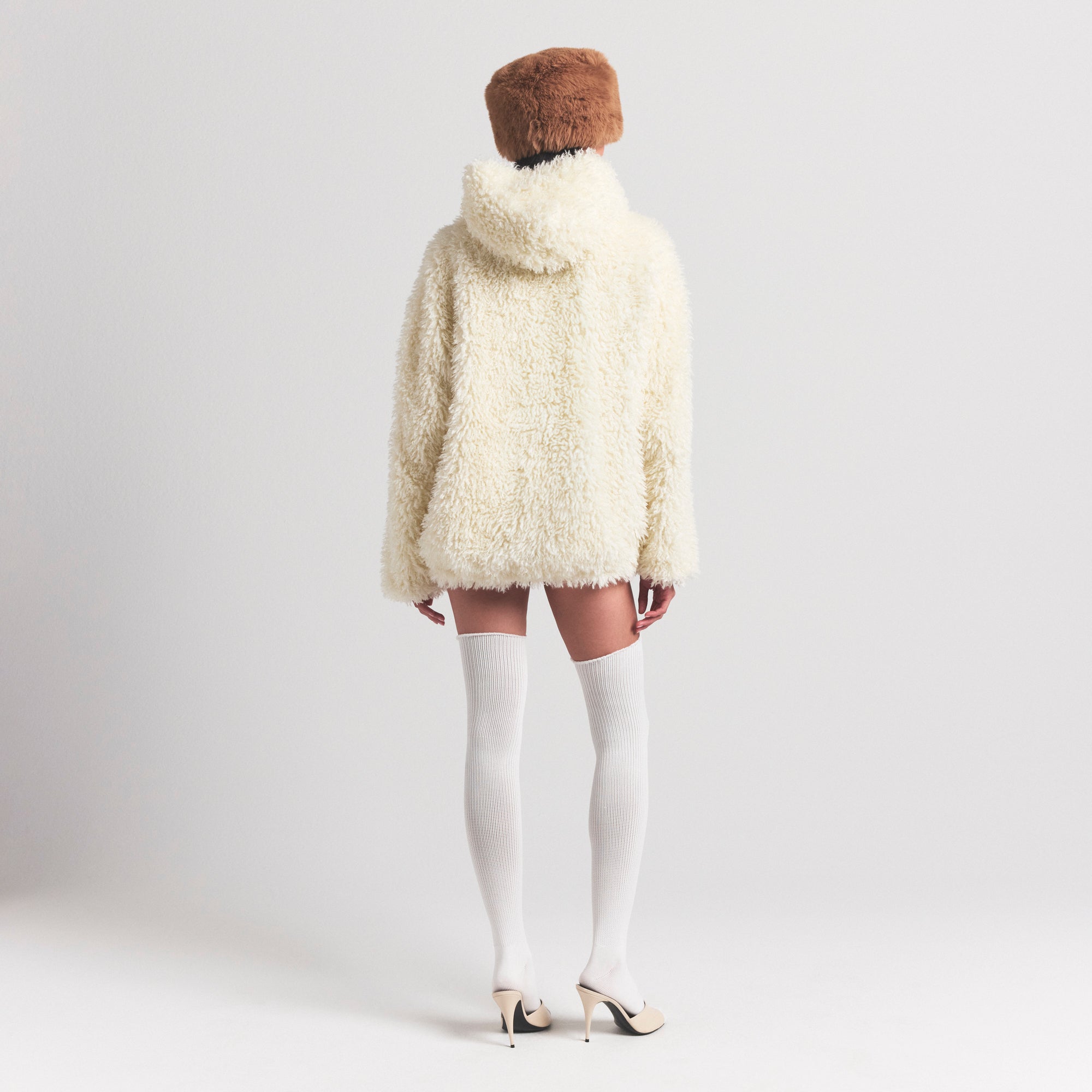 Faux Fur Hoodie