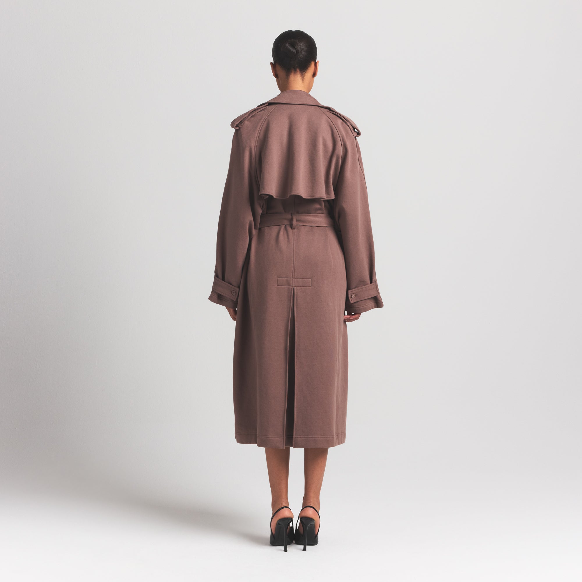 Boyfriend Fleece Oversized Trench Coat
