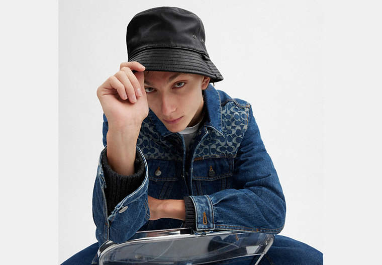 Leather Bucket Hat