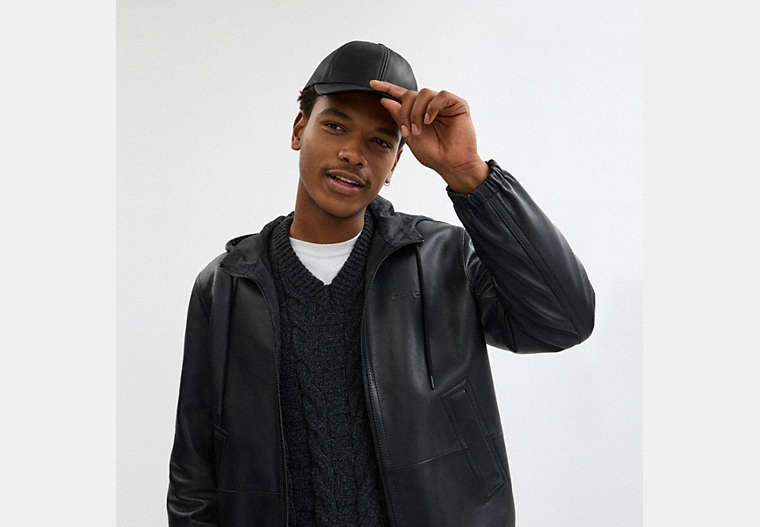 Leather Baseball Hat