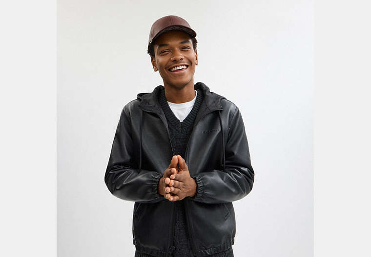 Leather Baseball Hat