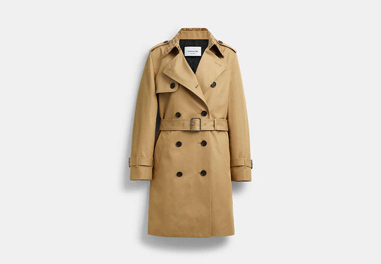 Mid Trench Coat With Signature Collar