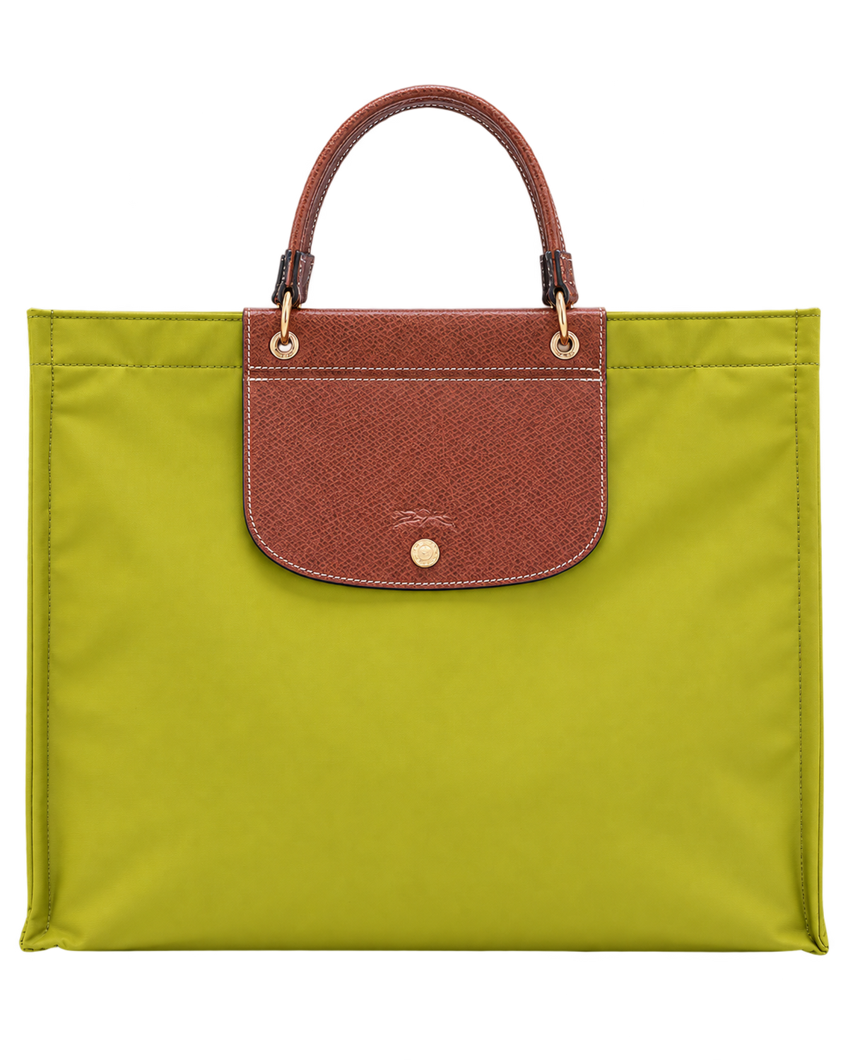Cabas Longchamp L Tote Bag Kiwi Green - Canvas