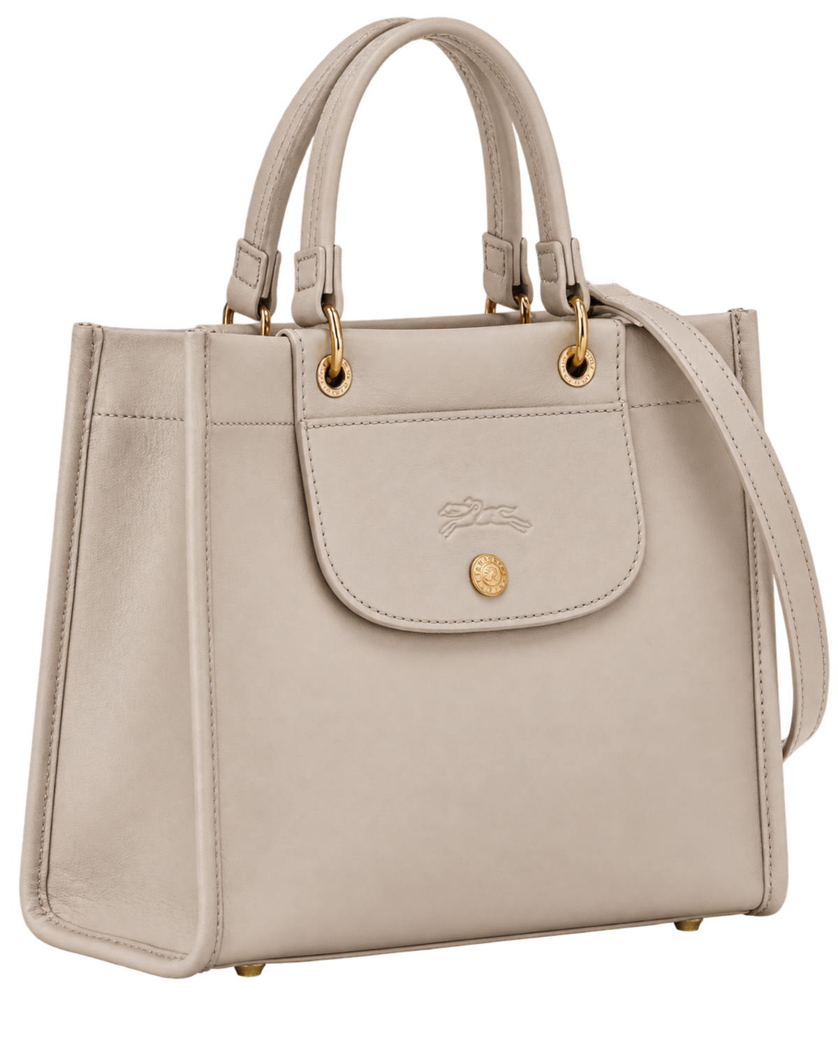 Cabas Longchamp S Handbag Clay - Leather