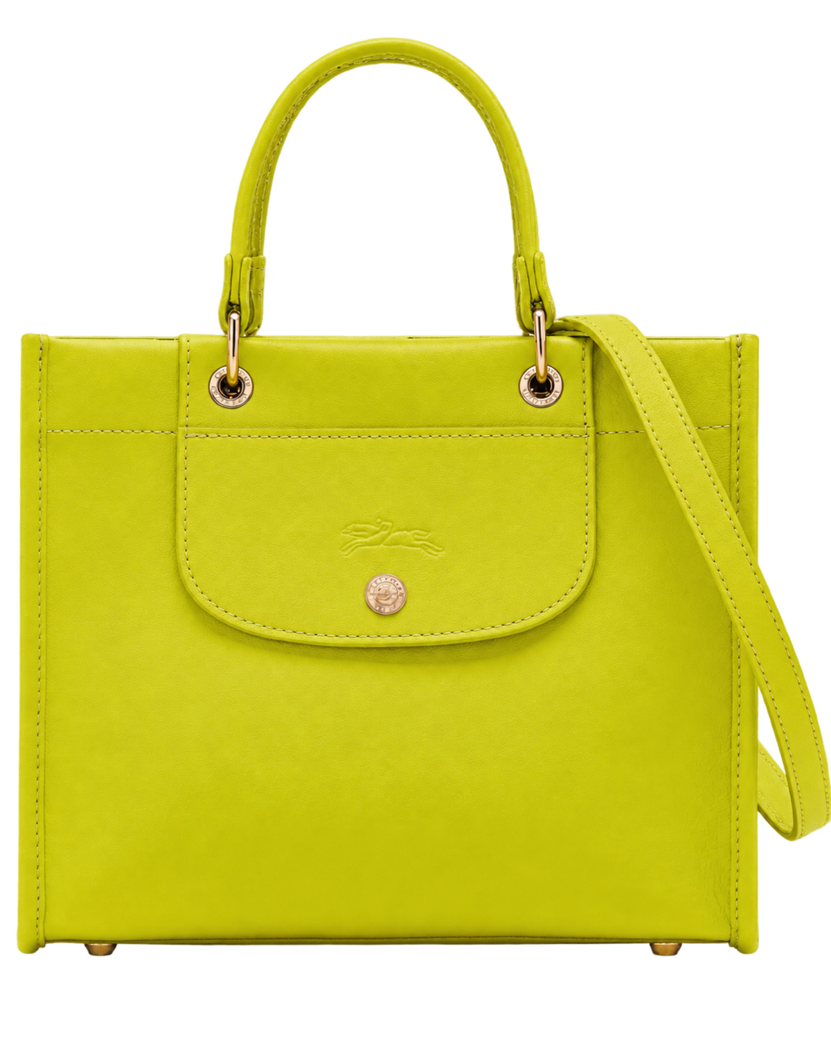 Cabas Longchamp S Handbag Kiwi Green - Leather