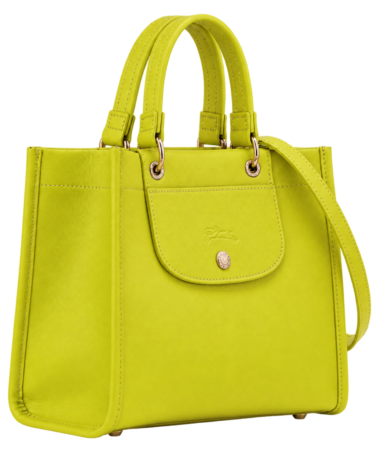 Cabas Longchamp S Handbag Kiwi Green - Leather