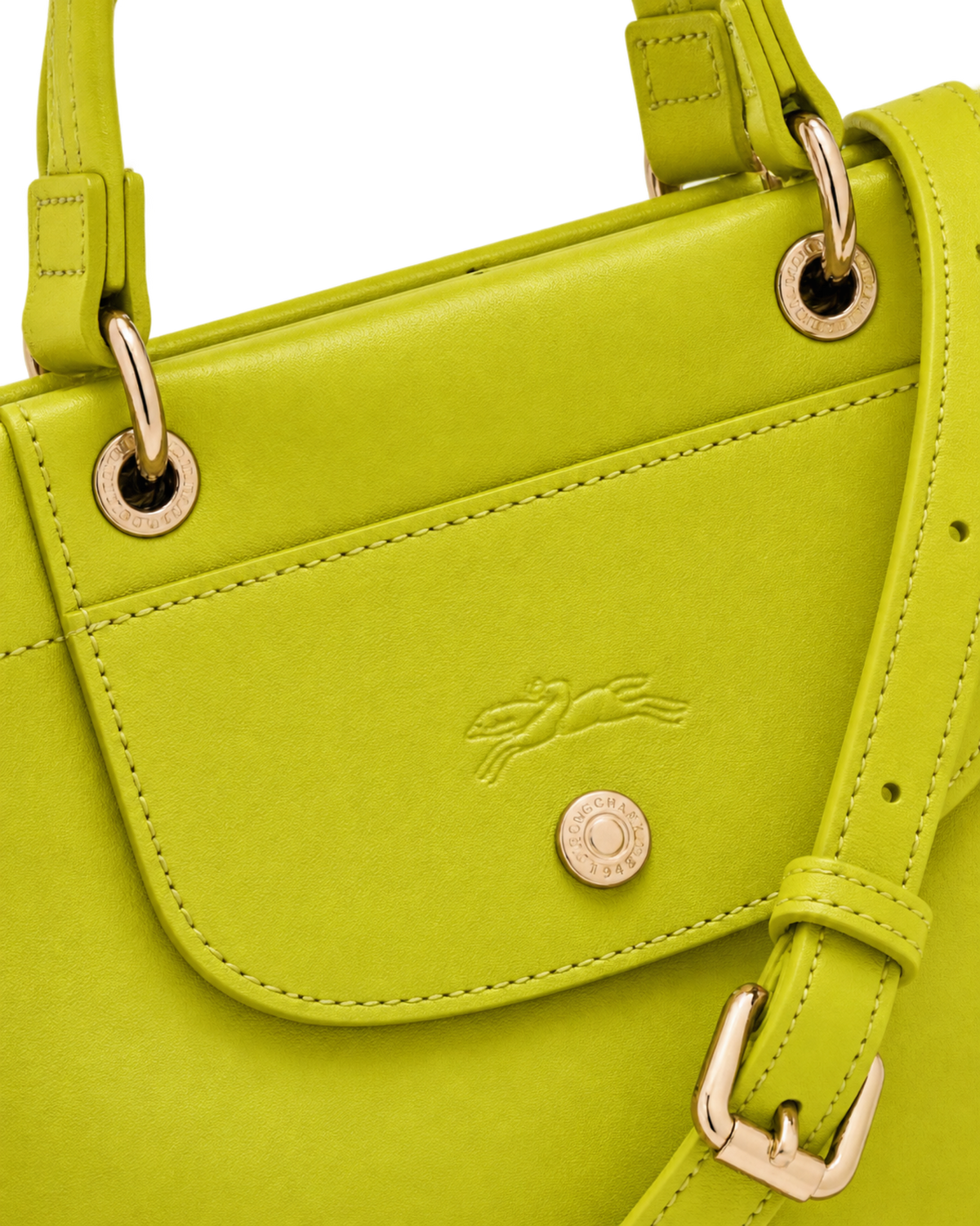 Cabas Longchamp S Handbag Kiwi Green - Leather