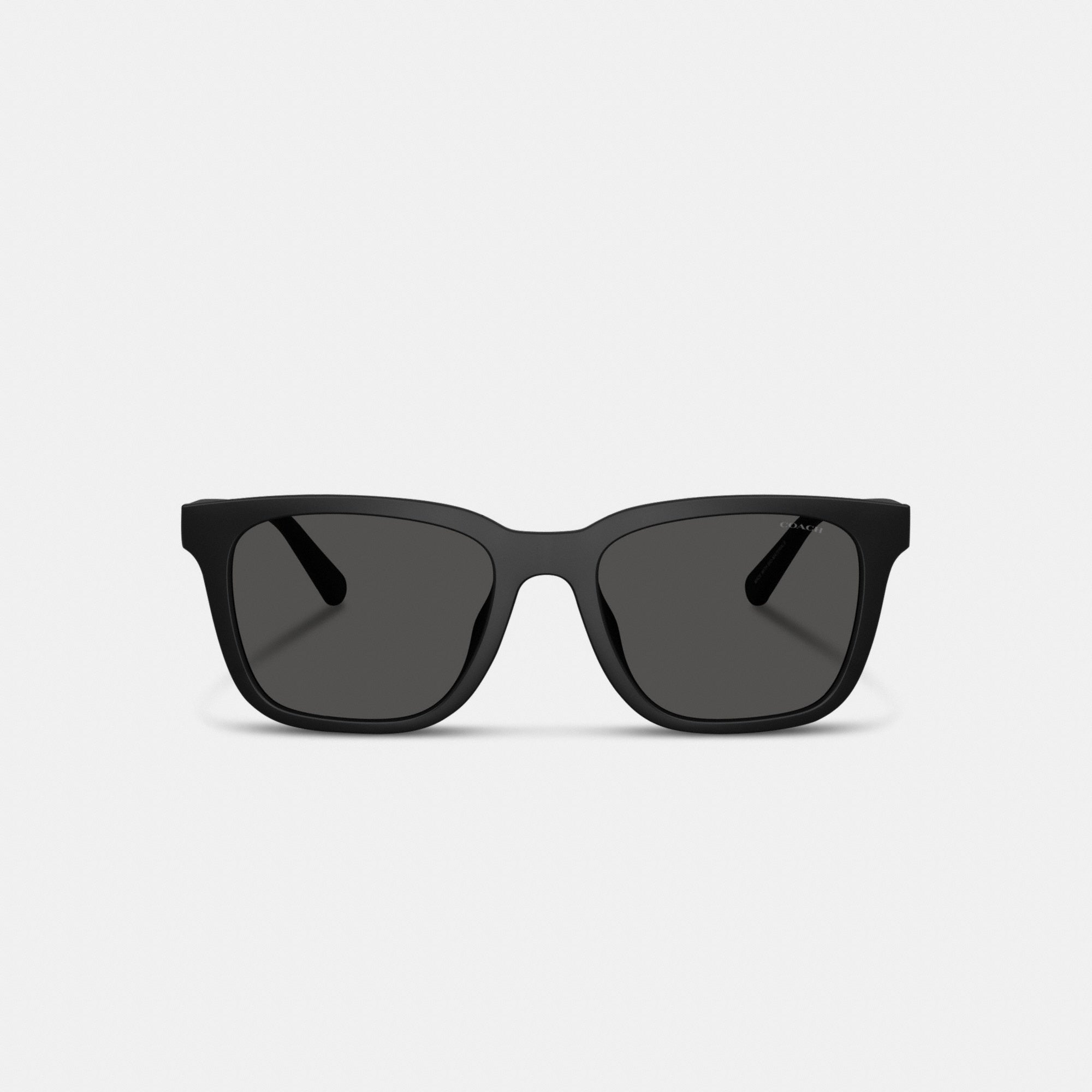 C Hardware Textured Temple Square Sunglasses