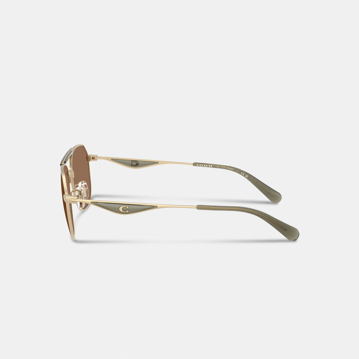 C Hardware Metal Navigator Sunglasses