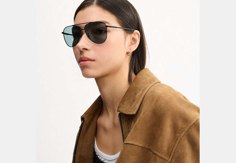 C Hardware Metal Pilot Sunglasses