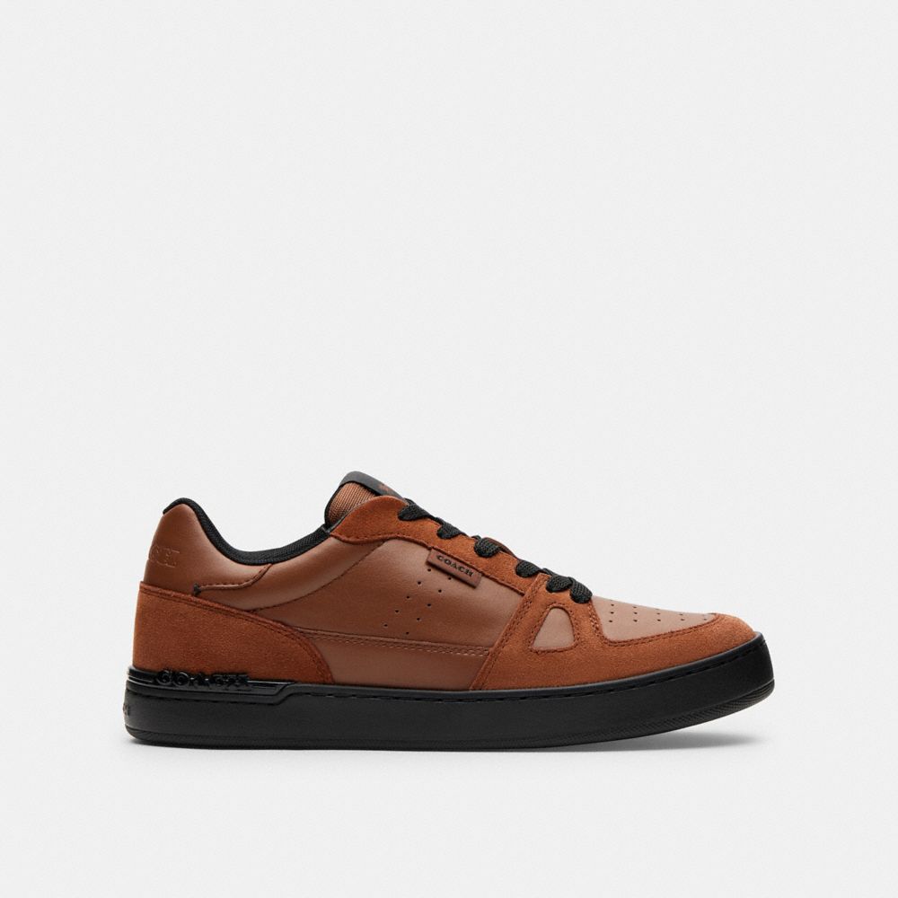 Clip Court Sneaker With Camo Print