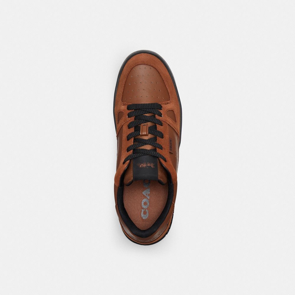 Clip Court Sneaker With Camo Print
