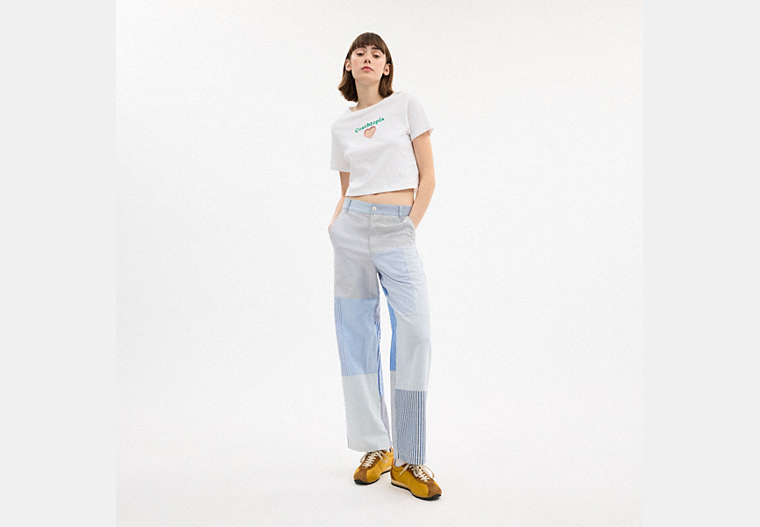 Patchwork Striped Pants