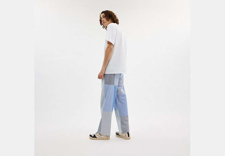 Patchwork Striped Pants