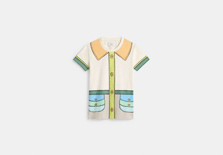 Restored Trompe L'oeil Belted T-Shirt