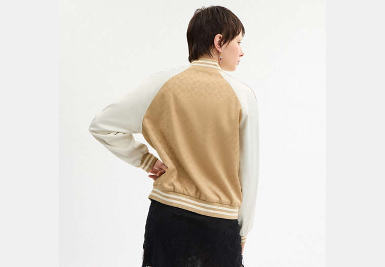 Reversible Signature Souvenir Varsity Jacket